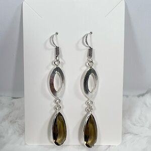 Smoky Quartz 925 Earrings